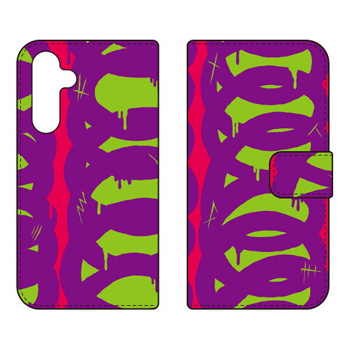 手帳型スマートフォンケース 441 「ramble」 Galaxy A55 5G SC-53E SCG27 SECOND SKIN ケース カバー スマホケース 送料無料 耐衝撃 プリント 保護 衝撃吸収