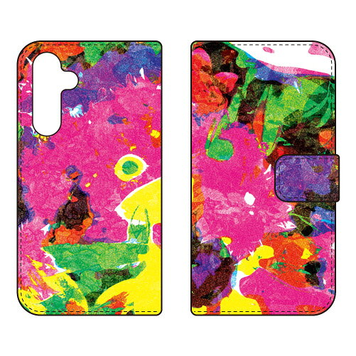 手帳型スマートフォンケース 藤本正平 「Keep On Pushing」 Galaxy A55 5G SC-53E SCG27 SECOND SKIN ケース カバー スマホケース 送料無料 耐衝撃 プリント 保護 衝撃吸収