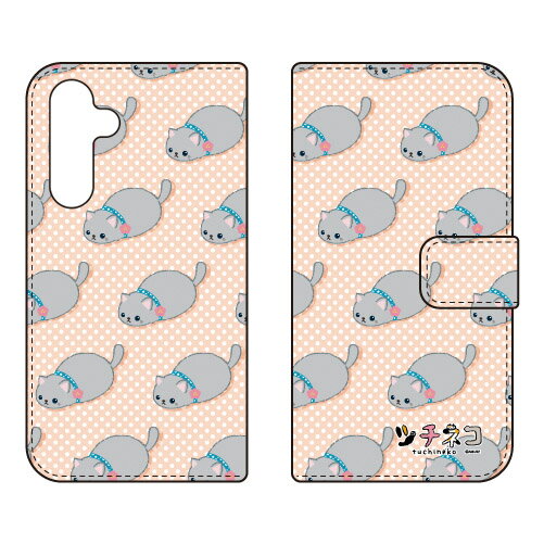 Rakuten - 手帳型スマートフォンケース ツチネコ ロシアンブルー Galaxy A55 5G SC-53E SCG27 ケース カバー スマホケース 送料無料 耐衝撃 プリント 保護 衝撃吸収