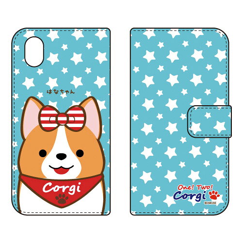 いちにのコーギーシリーズ 手帳型スマートフォンケース はなちゃん Galaxy A22 5G SC-56B docomo 手帳型ケース galaxy a22 sc-56b ケース galaxy a22 sc-56b カバー galaxy a22 ケース galaxy a22 カバー ギャラクシーエー22ケース 送料無料