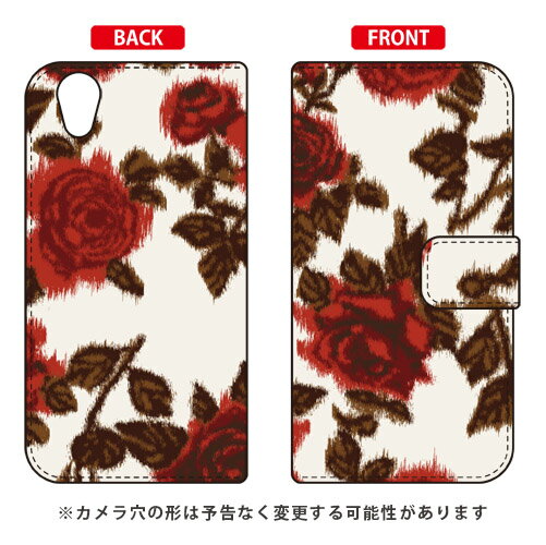 手帳型スマートフォンケース SINDEE 「Splashed Rose （ベージュ）」 AQUOS EVER SH-02J・U SHV37・SH-M04・L・L2 UQ mobile docomo・au・MVNOスマホ（SIMフリー端末） SECOND SKIN sh-02j ケース sh-02j カバー shv37 ケース shv37 カバー 送料無料