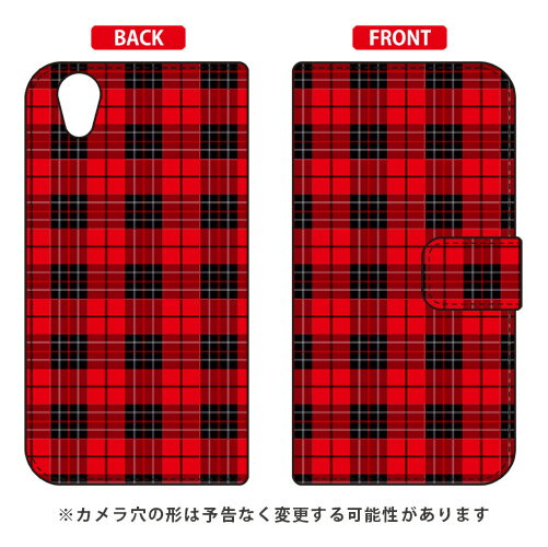 手帳型スマートフォンケース Cf LTD チェック柄 （RED） AQUOS EVER SH-02J・U SHV37・SH-M04・L・L2 UQ mobile docomo・au・MVNOスマホ（SIMフリー端末） Coverfull sh-02j ケース sh-02j カバー shv37 ケース shv37 カバー sh-m04 ケース 送料無料