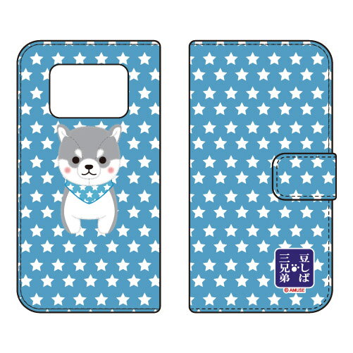 豆しば三兄弟シリーズ 手帳型スマートフォンケース タイガ AQUOS R6 SH-51B・A101SH・SH-M22 docomo・SoftBank・MVNOスマホ（SIMフリー端末） sh-51b a101sh カバー sh-51b a101sh ケース aquos r6 sh-51b a101sh ケース aquos r6 送料無料