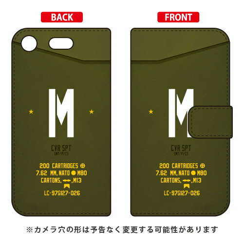 樂天商城 - 手帳型スマートフォンケース Cf LTD ミリタリー イニシャル アルファベット M （カーキ） Xperia XZ1 Compact SO-02K docomo Coverfull xperia xz1 compact ケース xperia xz1 compact カバー エクスペリアxz1コンパクト ケース 送料無料