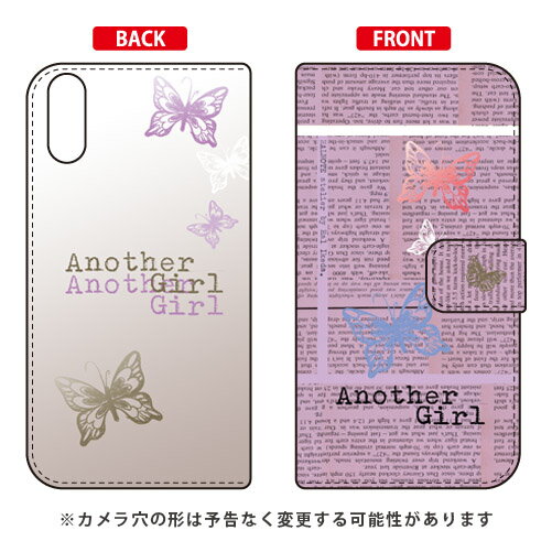手帳型スマートフォンケース Hal Ikeda 「Another Girl パープル」 Xperia XZs SO-03J・SOV35・602SO docomo・au・SoftBank SECOND SKIN xperia xzs ケース xperia xzs カバー エクスペリアxzs ケース エクスペリアxzs カバー so-03j ケース 送料無料
