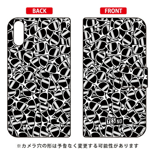 手帳型スマートフォンケース サングラス ホワイト Xperia XZs SO-03J・SOV35・602SO docomo・au・SoftBank YESNO xperia xzs ケース xperia xzs カバー エクスペリアxzs ケース エクスペリアxzs カバー so-03j ケース so-03j カバー 送料無料