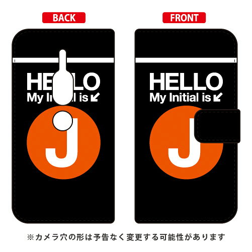 樂天商城 - 手帳型スマートフォンケース Cf LTD サブウェイ イニシャル アルファベット J （オレンジ） Xperia XZ2 Premium SO-04K・SOV38 docomo・au Coverfull xperia xz2 premium ケース xperia xz2 premium カバー so-04k sov38 ケース so-04k 送料無料