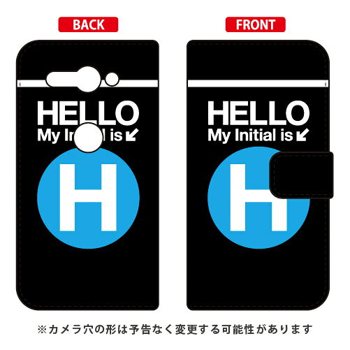 乐天商城 - 手帳型スマートフォンケース Cf LTD サブウェイ イニシャル アルファベット H （サックス） Xperia XZ2 Compact SO-05K docomo Coverfull xperia xz2 compact ケース xperia xz2 compact カバー so-05k ケース so-05k カバー so05k 送料無料