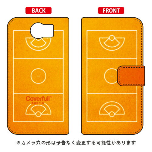 手帳型スマートフォンケース 女子ラクロスコート オレンジ BlackBerry PRIV STV100 MVNOスマホ（SIMフ..