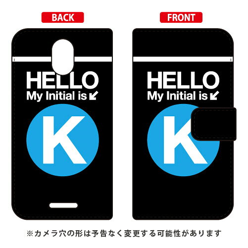 乐天商城 - 手帳型スマートフォンケース Cf LTD サブウェイ イニシャル アルファベット K （サックス） Priori 5 FTJ17C00 MVNOスマホ（SIMフリー端末） Coverfull フリーテル プリオリ5 ケース プリオリ5 カバー priori 5 ftj17c00 ケース 送料無料