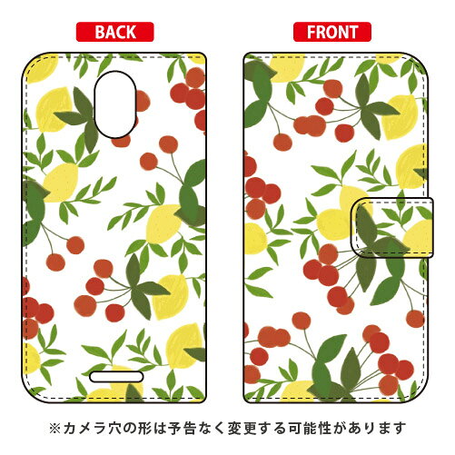 手帳型スマートフォンケース Cf LTD スタンダード チェリーレモネード Priori 5 FTJ17C00 MVNOスマホ（SIMフリー端末） Coverfull フリーテル プリオリ5 ケース プリオリ5 カバー priori 5 ftj17c00 ケース priori 5 ftj17c00 カバー freetel 送料無料