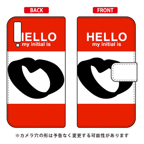 樂天商城 - 手帳型スマートフォンケース Cf LTD ハロー イニシャル アルファベット O （レッド） Galaxy A7 MVNOスマホ（SIMフリー端末）・楽天モバイル Coverfull galaxy a7 スマホ galaxy a7 スマートフォン galaxy a7 スマホケース galaxy a7 送料無料