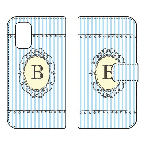 乐天商城 - 手帳型スマートフォンケース Cf LTD イニシャル アルファベット B （サックス） Redmi 9T M2010J19SR MVNOスマホ（SIMフリー端末）・Y!mobile Coverfull redmi 9t m2010j19sr スマホ redmi 9t m2010j19sr スマートフォン redmi 9t m2010j19sr 送料無料