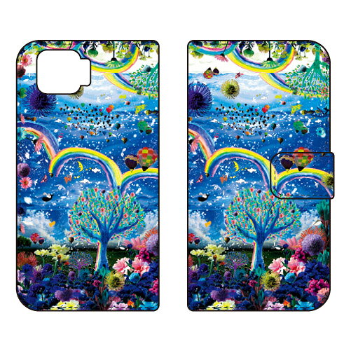 乐天商城 - monikotoデザインシリーズ 手帳型スマートフォンケース 「祝福の花園」 OPPO A73 CPH2099 楽天モバイルcph2099 ケース cph2099 カバー 楽天モバイル オッポ ケース オッポ カバー スマホケース スマホカバー かわいい クール 人気 便利 送料無料