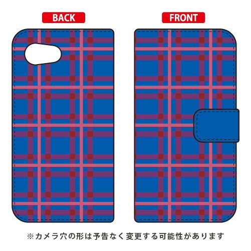 Rakuten - 手帳型スマートフォンケース チェック ブルー×ピンク AQUOS R compact 701SH・SHV41・SH-M06 SoftBank・au・docomo SECOND SKIN aquos r compact ケース aquos r compact カバー 701sh shv41 sh-m06 ケース 701sh 送料無料
