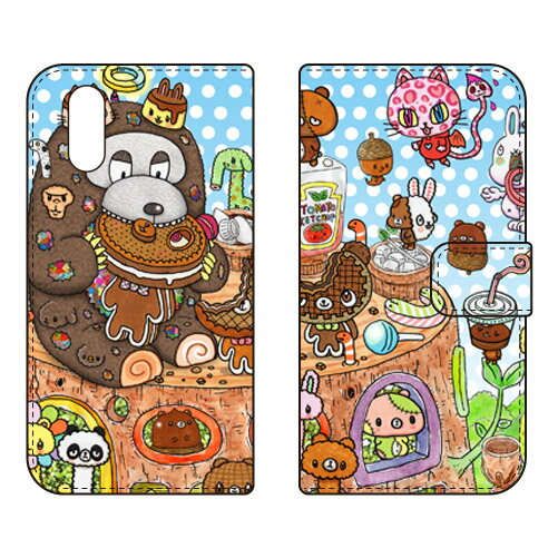 樂天商城 - 手帳型スマートフォンケース 分け合えば増える design by 326 シンプルスマホ6 A201SH SECOND SKIN ケース カバー スマホケース 送料無料 耐衝撃 プリント 保護 衝撃吸収