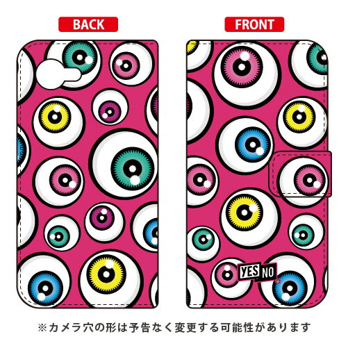 手帳型スマートフォンケース アイズ ピンク AQUOS Xx2 mini 503SH SoftBank YESNO 手帳型ケース aquos xx2 mini ケース aquos xx2 mini カバー 503sh ケース 503sh カバー aquos xx2 ケース aquos xx2 カバー アクオスxx2ミニケース 送料無料