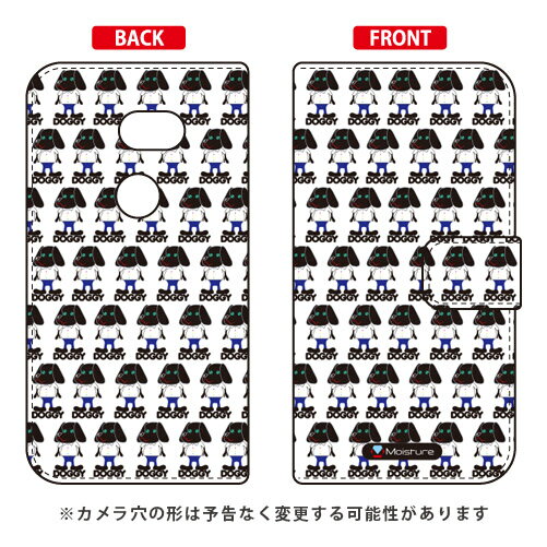 手帳型スマートフォンケース Moisture 「Doggy Runnin Pattern」 AQUOS zero 801SH SoftBank SECOND SKIN 手帳型ケース 801sh ケース 801sh カバー aquos zero 801sh ケース aquos zero 801sh カバー アクオスフォン xx ケース 送料無料