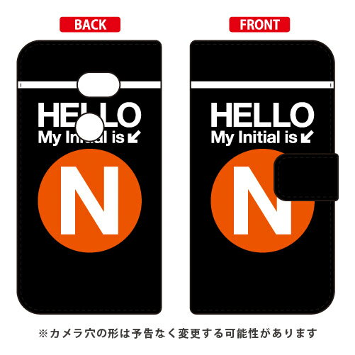 乐天商城 - 手帳型スマートフォンケース Cf LTD サブウェイ イニシャル アルファベット N （オレンジ） AQUOS zero 801SH・SH-M10 SoftBank・MVNOスマホ（SIMフリー端末） Coverfull 801sh ケース 801sh aquos zero 801sh ケース aquos zero 801sh 送料無料