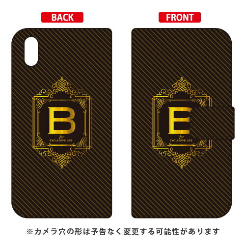 手帳型スマートフォンケース Cf LTD ラグジュアリー イニシャル アルファベット B (ゴールドイエロー) Android One S4・DIGNO J 704KC Y!mobile・SoftBank Coverfull android one s4 ケース android one s4 カバー アンドロイドワンs4ケース 送料無料
