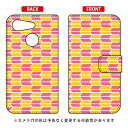 手帳型スマートフォンケース Cf LTD 和柄 矢絣桃黄 Android One S6 Y!mobile Coverfull android one s6 ケース android one s6 カバー アンドロイドワンs6 ケース アンドロイドワンs6 カバー androidones6 ケース androidones6 カバー 送料無料