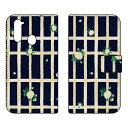 手帳型スマートフォンケース SINDEE 「Flower Grid (ネイビー)」 Libero 5G A003ZT Y!mobile SECOND SKIN 手帳型ケース libero 5g ケース libero 5g カバー リベロ5g ケース リベロ5g カバー libero5g ケース libero5g カバー 送料無料