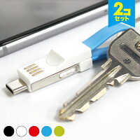 【お買い得】【2本セット】【送料無料】3in13in1キーホルダーケーブルキーホルダーケーブルLightningmicroUSBType-CライトニングマイクロUSBタイプCケーブルキーホルダーケーブルUSBケーブル一体型iQOSアイコスgloグロー充電ケーブル充電器iPhone