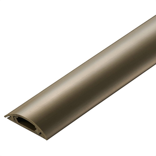 ELECOM （エレコム）配線カバー 床用 モール ( 長さ1m × 幅30mm ) R形状 【 φ5mm以下の LANケーブル / 電源コード / 各種ケーブル 対応 】 ブラウン