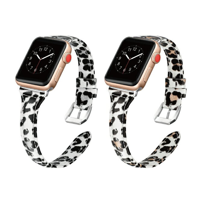 ●在庫限り特価●Apple Watch アップルウォッチ T slim design leopard leather belt T スリム デザイン レオパード レザー ベルト 豹柄 ヒョウ柄 定番 ベーシック 本革 レザー アップルウォッチストラップ オリジナル バンド 美しい セレブ 送料無料