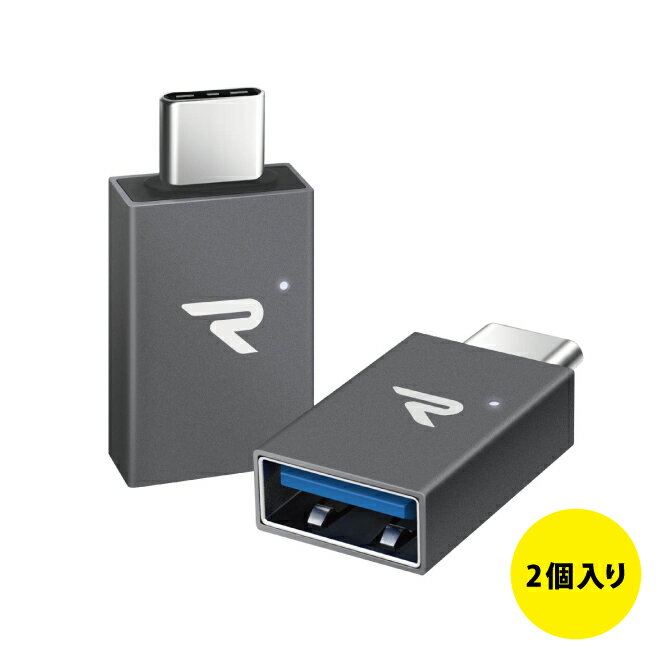 2個入り RAMPOW RCB05 Space Grey USB C to USB 