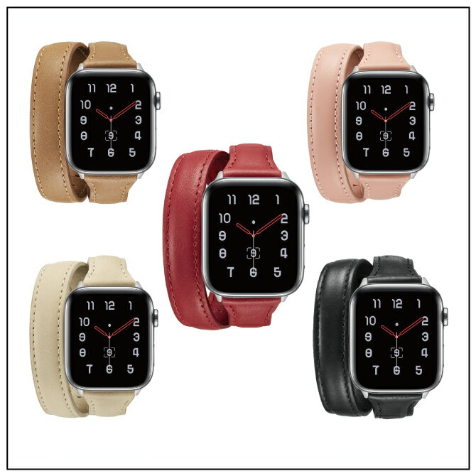 ●在庫限り特価●【2本セット】 Apple Watch T-slim long design real leather belt T-スリム ロング デザイン リアル レザー ベルト アップルウォッチストラップ ロング 巻く 定番 シンプル 本革 レザー オリジナル バンド 美しい 送料無料