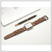 【お買い得】【2本セット】【送料無料】【AppleWatch】【アップルウォッチ】【Punkdesginrealleatherbelt】【パンクデザインレザーベルト】【アップルウォッチストラップ】【パンク】【本革】【レザー】【編み込み】オリジナルバンド美しい大人メンズ男子男性