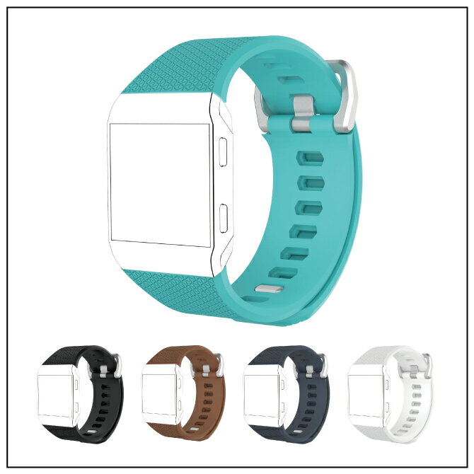 スマホケースやバンド CASE CAMPの●在庫限り特価●【2本セット】 Fitbit Ionic フィットビット アイオニック Herringbone design belt ヘリンボーン デザイン ベルト スポーツ シリコン ひし形 菱形 軽量 軽い ベルト バンド ベルト 交換バンド 腕時計ベルト ベルト 送料無料｜アングル2