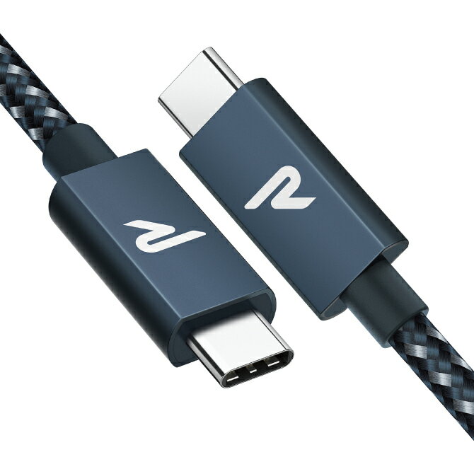 【送料無料】【RAMPOW】【RAD03】【2m】【Navy】【Type-C to Type-C USB 3.1 Gen2 Cable】【急速充電】【高速充電】【高速データ転送】【10Gbps】【PD】【QC】【5A】スマホ スマートフォン iPad Pro MacBook Pro Nintendo Switch GoPro カメラ 人気 オススメ 便利グッズ