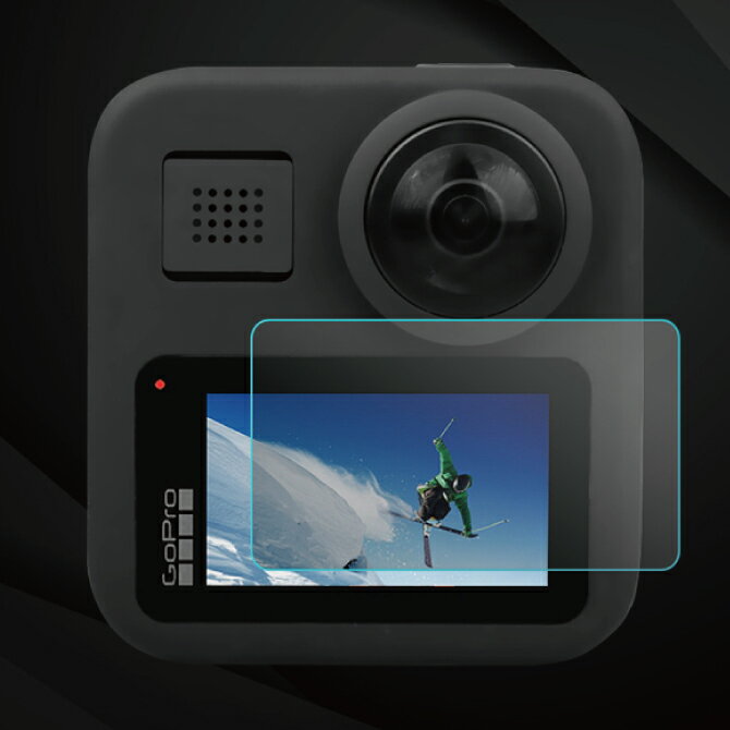 2枚入り Sunnylife GO-GHM638 Protective film HD tempered glass screen protector プロテクティブ フィルム HD テンパード ガラス スクリーン プロテクター GoPro Max ゴープロ マックス 9H 強化 ガラスフィルム 傷 汚れ 送料無料