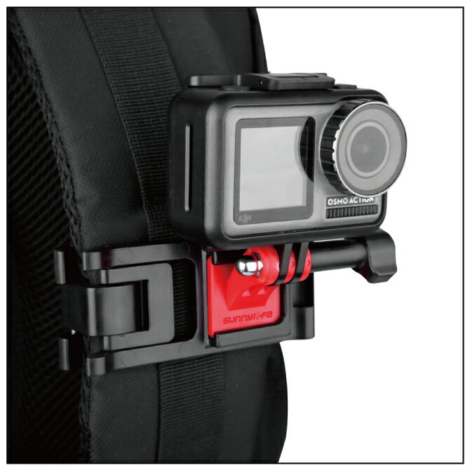 Sunnylife TY-Q9261 Universal Sports Camera Backpack Clamp Adjustable Clips for GoPro 8 Osmo Action Osmo Pocket ��˥С����륹�ݡ��ĥ����Хå��ѥå������ץ����㥹���֥륯��å� ��������󥫥�� ���������꡼ GoPro ���������꡼ �Хå��ѥå� ����̵��