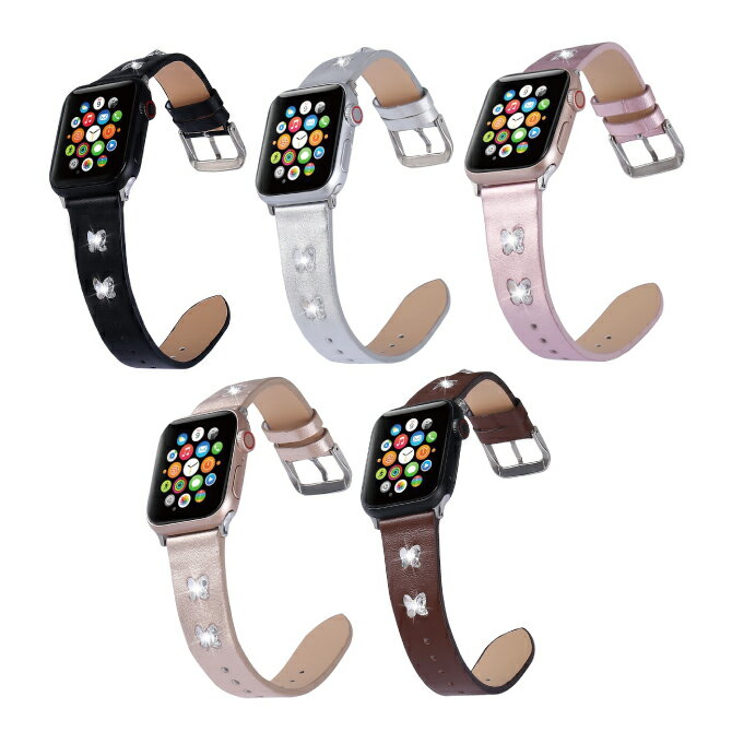 ●在庫限り特価●Apple Watch アップルウォッチ Flash belt フラッシュ ベルト アップルウォッチストラップ 牛革 レザー シンプル 定番 ベーシック 蝶 チョウ オリジナル バンド 美しい 大人 レディース 女子 女性 おしゃれ かわいいベルト 送料無料