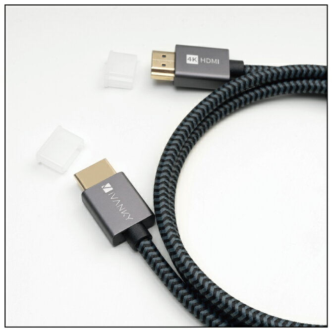 iVANKY VBA16 1.2m Grey x Black HDMI 2.0 cable HDMI to HDMI 4K＠60Hz対応 ハイスピード HDMI 2.0 18Gbps テレビ モニター プロジェクター ブルーレイプレーヤー ノートPC Nintendo Switch ゲーム ストリーミング 送料無料