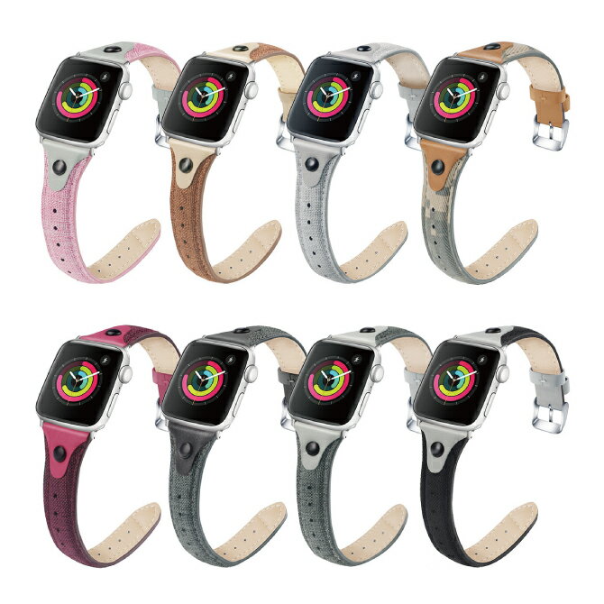 ●在庫限り特価●Apple Watch アップルウォッチ New design nylon canvas belt ニュー デザイン ナイロン キャンバス ベルト さっぱりした付け心地 レザー ナイロン キャンバス スリム 細身 オリジナル バンド 美しい 大人 メンズ レディース 送料無料