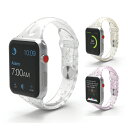 ●在庫限り特価●Apple Watch アップルウォッチ Transparent glitter slicone belt トランスペアレント シリコン ベルト...