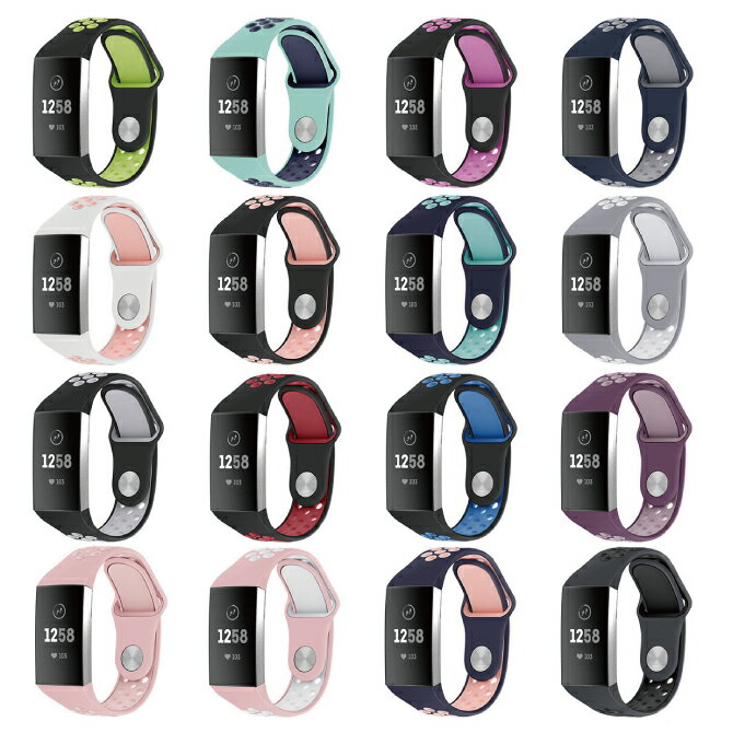 Fitbit Charge 3 / 4 եåȥӥå 㡼 3 / 4 Sport silicone belt ݡ ꥳ ٥ ꥳ ...