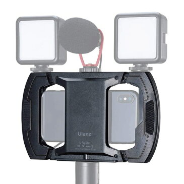 【送料無料】【Ulanzi】【U-Rig Lite Smartphone Video Rig】【U-Rig ライト スマートフォン ビデオ リグ】Vlog YouTuber 生配信 撮影 ビデオリグ コールドシュー 1/4ネジ スマホ ビデオストリーミング マイクロフォン LEDライト 人気 便利グッズ オススメ
