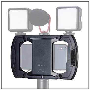 【送料無料】【Ulanzi】【U-Rig Lite Smartphone Video Rig】【U-Rig ライト スマートフォン ビデオ リグ】Vlog YouTuber 生配信 撮影 ビデオリグ コールドシュー 1/4ネジ スマホ ビデオストリーミング マイクロフォン LEDライト 人気 便利グッズ オススメ