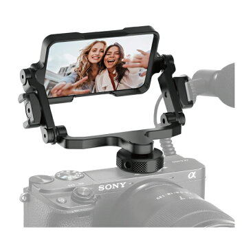 【送料無料】【Ulanzi】【PT-14】【Universal Camera Flip Mirror】【ユニバーサル カメラ フリップ ミラー】Vlog YouTuber 本体 取り付け 自撮り モニター 画面 代わり2コールド シュー マウント 外付けマイク LEDライト 可能 アルミ製 簡単 設置 人気 便利グッズ オススメ