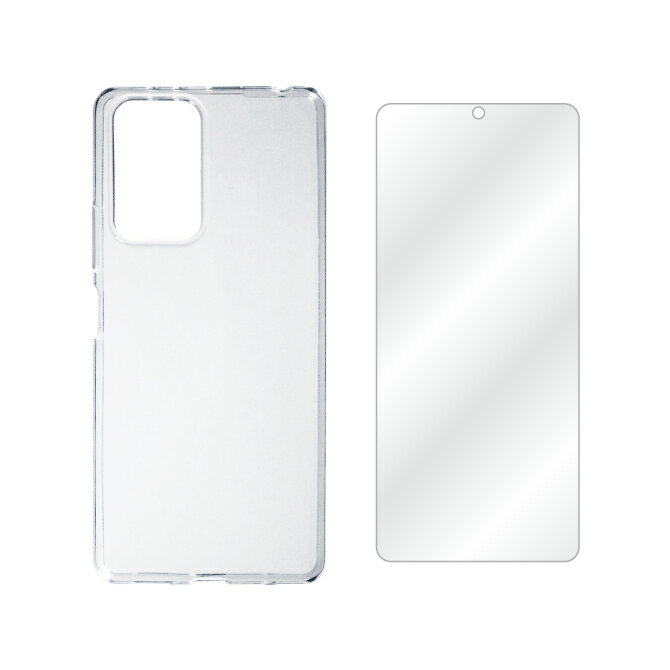★ガラスフィルムセット★【即日出荷】 Redmi Note 10 Pro M2101K6R/MVNOスマホ（SIMフリー端末） 無地ケース クリア ソフトケース 保護ガラスフィルム 光沢 保護シート 保護ガラスフィルム 透明 保護ガラスフィルム 保護