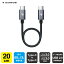 RAMPOW RAD16 20cm Gray &Black Type-C to Type-C Cable PD 60W 3A  Power Delivery 3.0 Quick Charge 3.0 USB2.0 480Mbps ǡž ޥ ޡȥե ֥å ѥ ൡ MacBook iPad Pro Nintendo Switch ̵