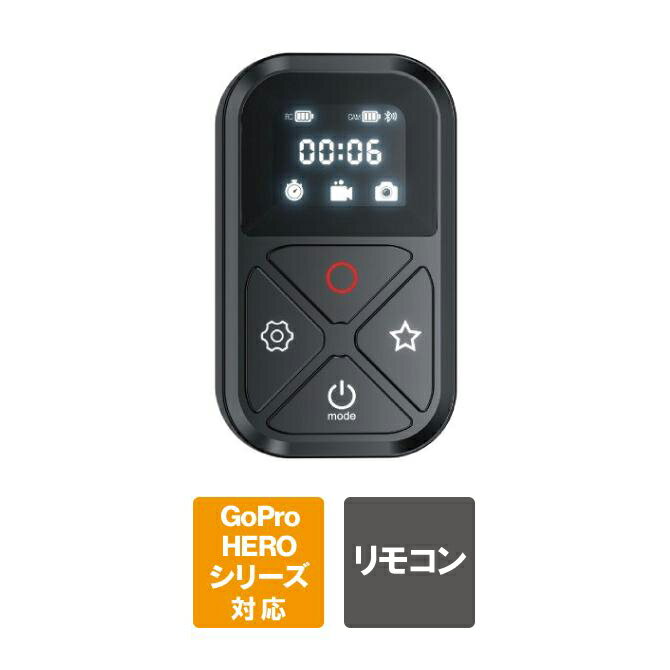 楽天スマホケースやバンド CASE CAMPGoPro HERO12 /11 /10 /9 /8 /MAX リモコン 遠隔操作 コントローラー GoPro リモコン GoPro アクセサリー ゴープロ アクセサリー LEDディスプレイ付き Bluetooth 動作距離 80m リモート 10時間 バッテリー TELESIN GP-RMT-T10 送料無料