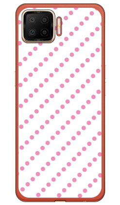 ドットストライプ ホワイト×ピンク （ソフトTPUクリア） OPPO A73 CPH2099 楽天モバイル SECOND SKINcph2099 ケース cph2099 カバー 楽天モバイル オッポ ケース オッポ カバー スマホケース スマホカバー かわいい クール 人気 便利 送料無料