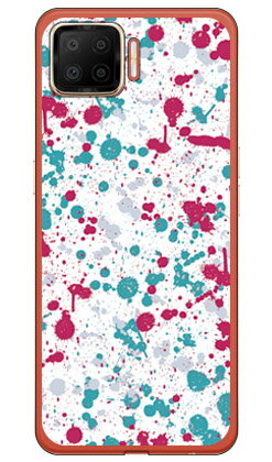 スプラット ホワイト×ニュートラル （ソフトTPUクリア） OPPO A73 CPH2099 楽天モバイル SECOND SKINcph2099 ケース cph2099 カバー 楽天モバイル オッポ ケース オッポ カバー スマホケース スマホカバー かわいい クール 人気 便利 送料無料