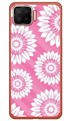フラワーストライプ ピンク （ソフトTPUクリア） OPPO A73 CPH2099 楽天モバイル YESNO ソフトケースcph2099 ケース cph2099 カバー 楽天モバイル オッポ ケース オッポ カバー スマホケース スマホカバー かわいい クール 人気 便利 送料無料